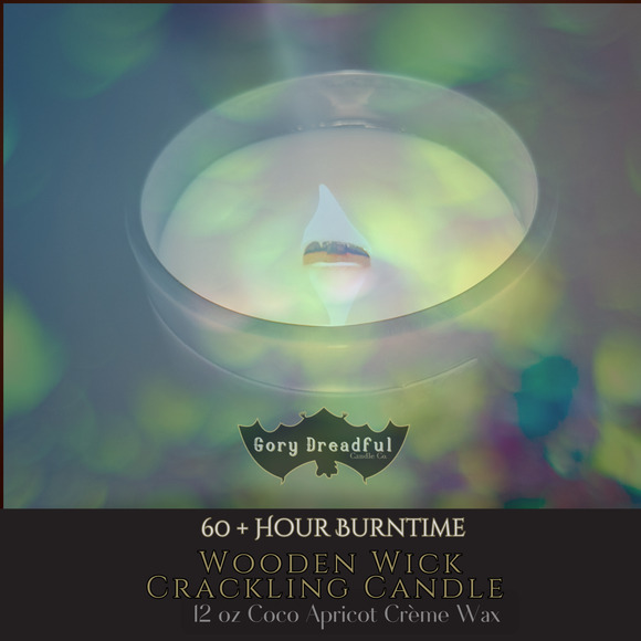 Elves in Fishnet Stockings Luxury Crackling Wooden Wick Candle: Red Currant Musk - Picture 6 of 9